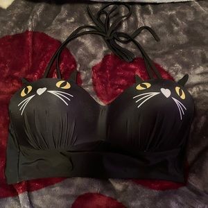 Women’s cat bikini top